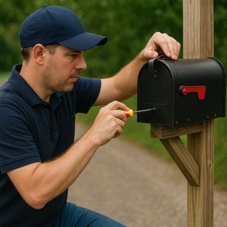 Professional mailbox repair technician in Montgomery